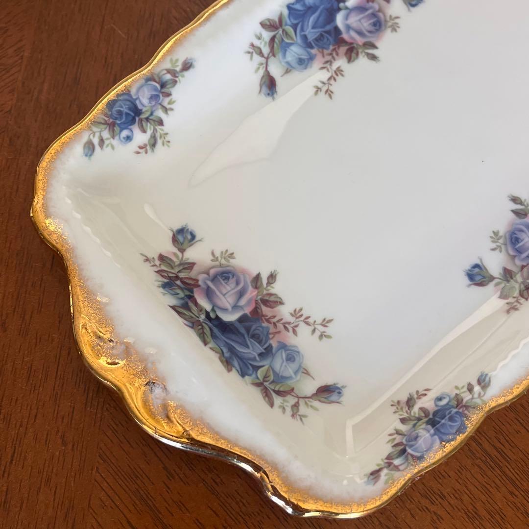 【レア美品】ロイヤルアルバート★ムーンライトローズ★サンドイッチプレート２枚