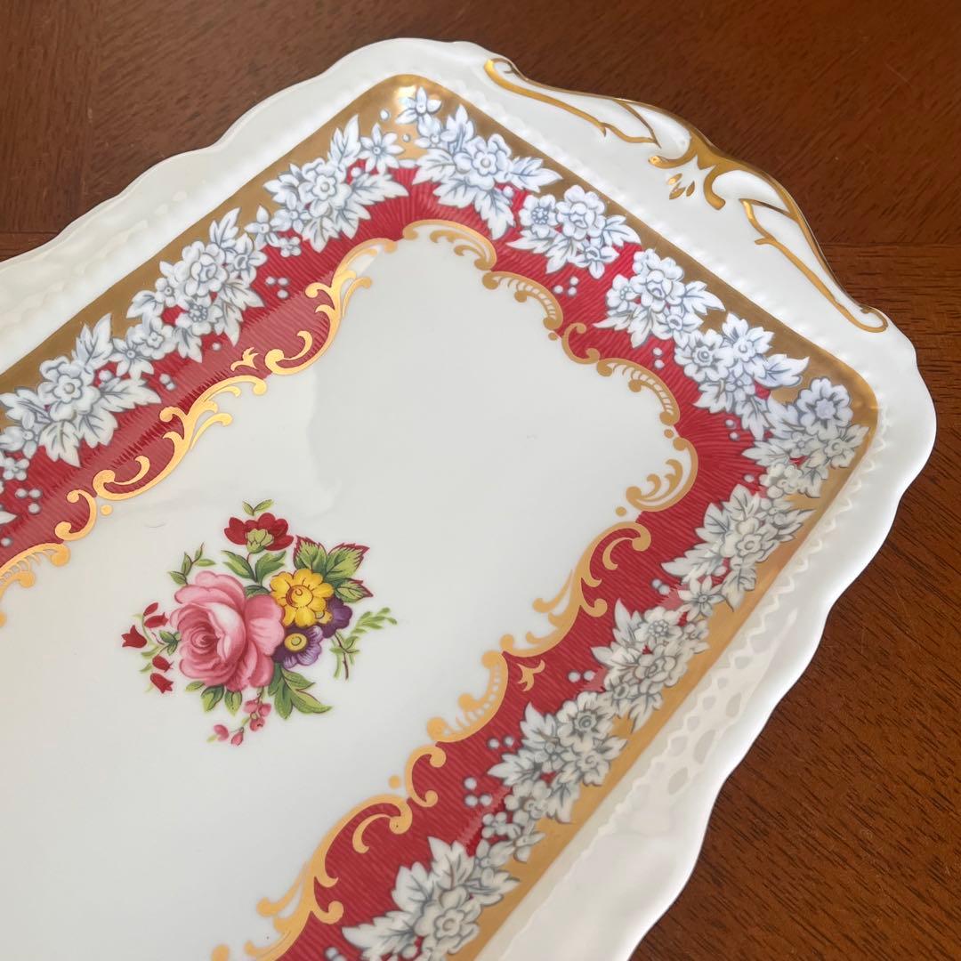 【レア美品】ロイヤルアルバート★ムーンライトローズ★サンドイッチプレート２枚