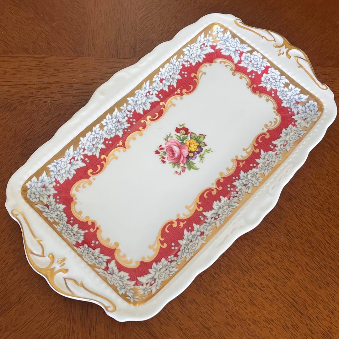 【レア美品】ロイヤルアルバート★ムーンライトローズ★サンドイッチプレート２枚