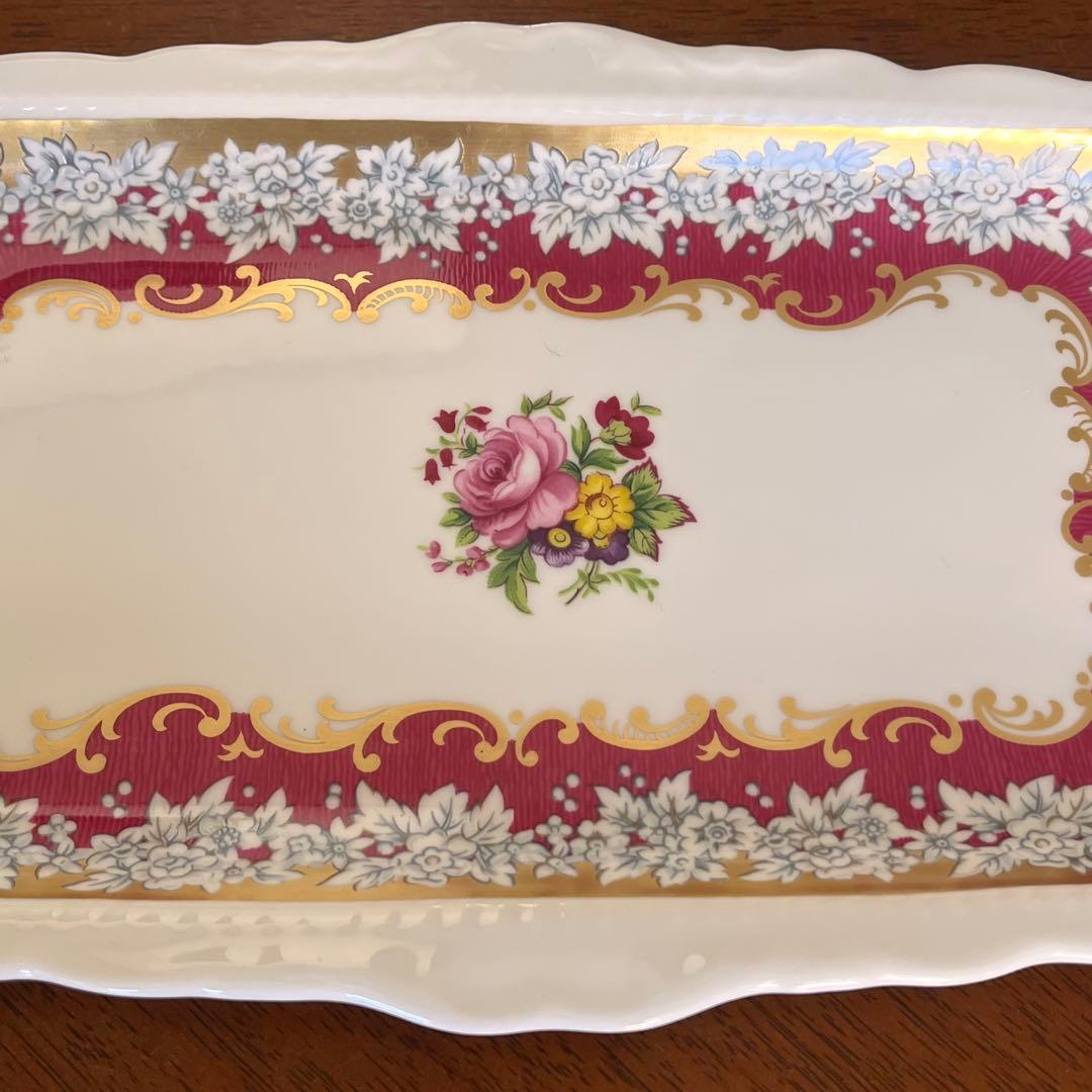 【レア美品】ロイヤルアルバート★ムーンライトローズ★サンドイッチプレート２枚