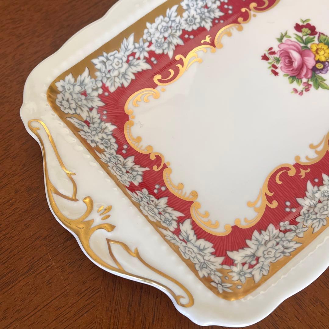 【レア美品】ロイヤルアルバート★ムーンライトローズ★サンドイッチプレート２枚