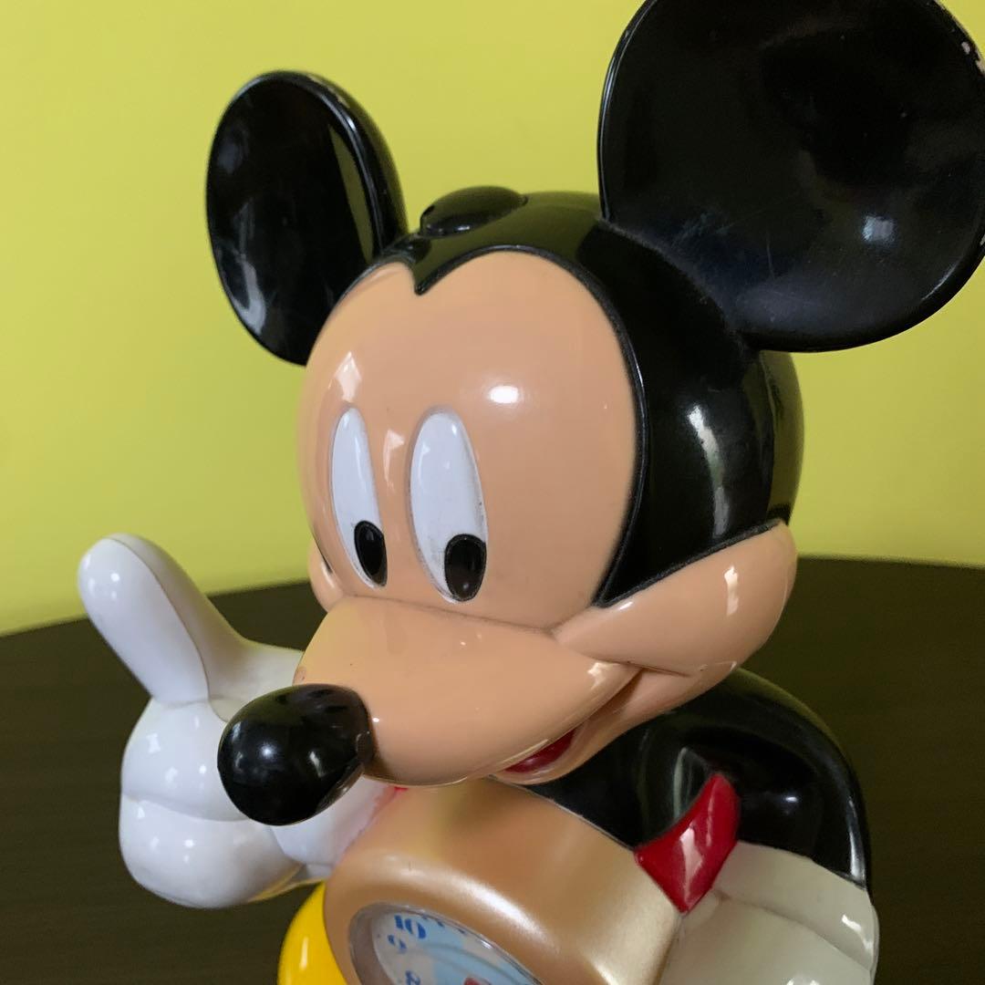 ミッキーマウス 目覚まし時計 置き時計 ディズニー 昭和レトロ