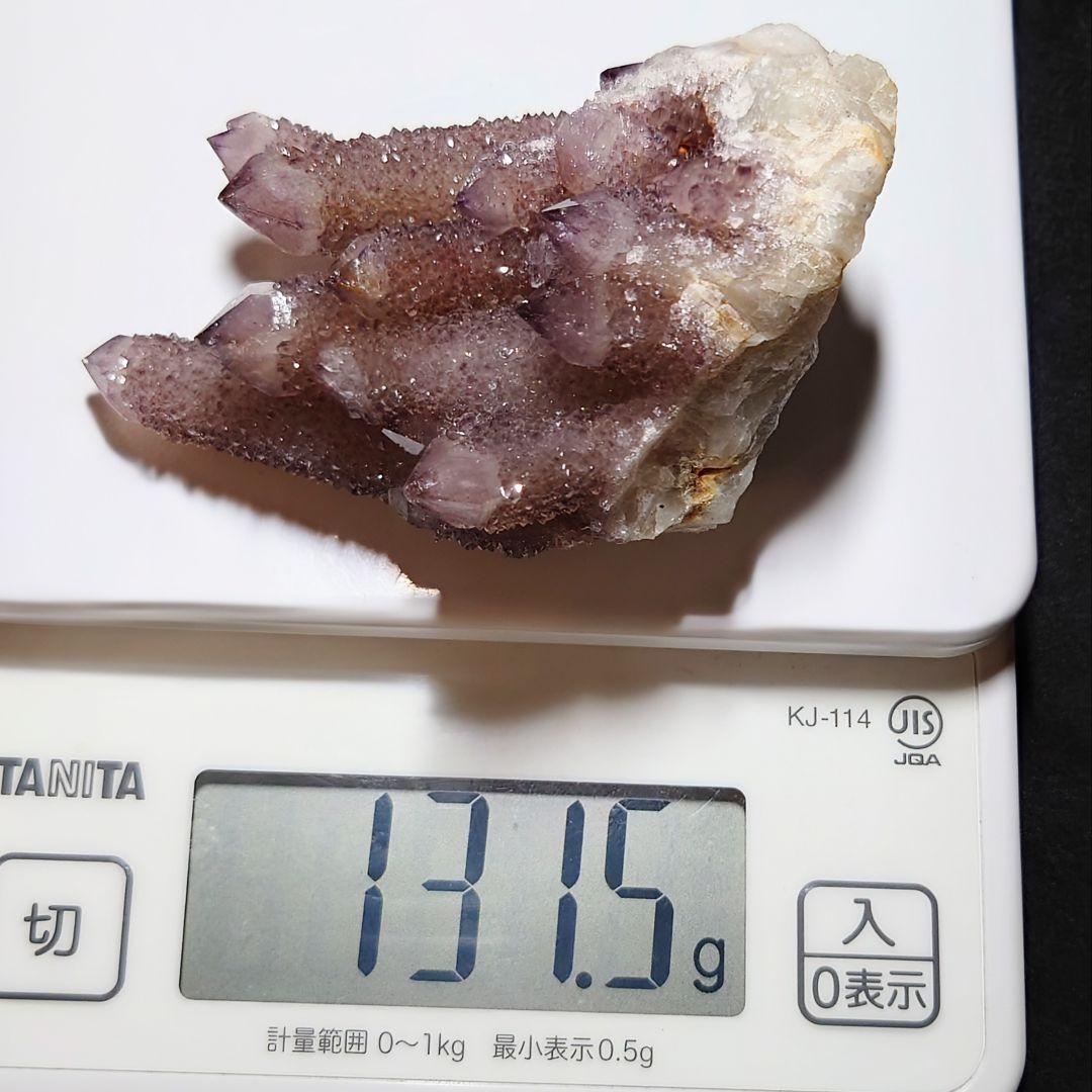 ★カクタスアメジスト 結晶 131.5g①(SA+)