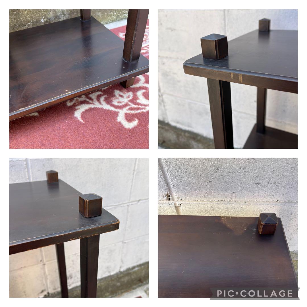 古家具 ビンテージ品◾️木製家具 飾り棚 花台 ディスプレイ台 展示台