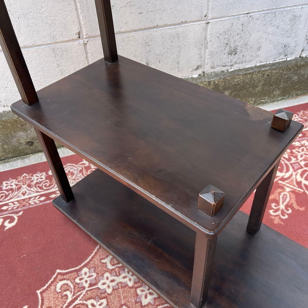 古家具 ビンテージ品◾️木製家具 飾り棚 花台 ディスプレイ台 展示台