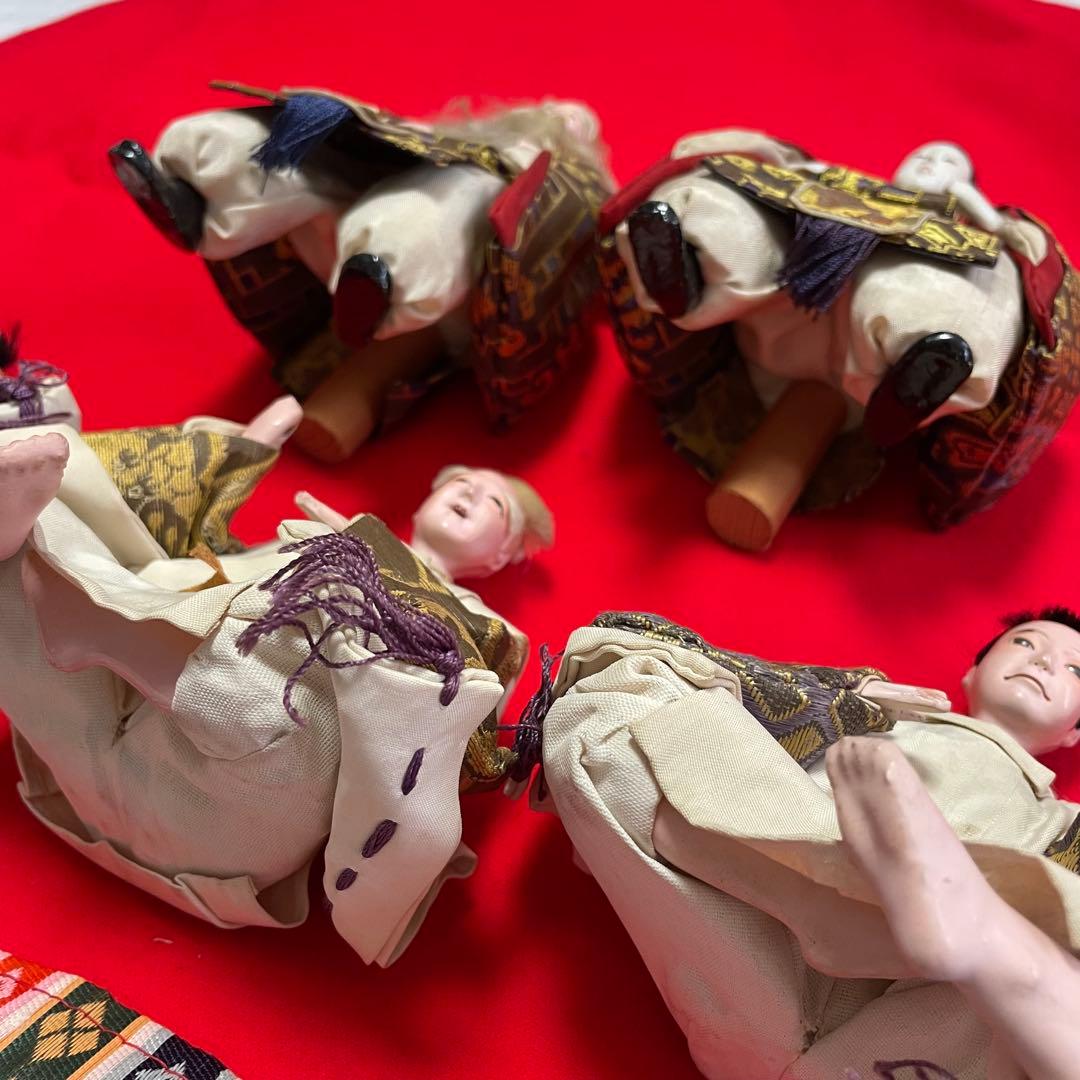 伝統的な人形 5体セット アンティーク レトロ 人形 伝統工芸品 ドール 骨董品