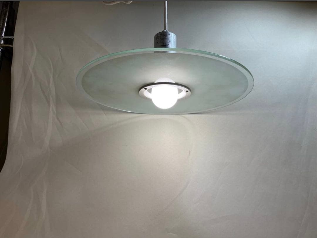 【絶版・中古】無印良品 MUJI ガラス アルミ ペンダントライト