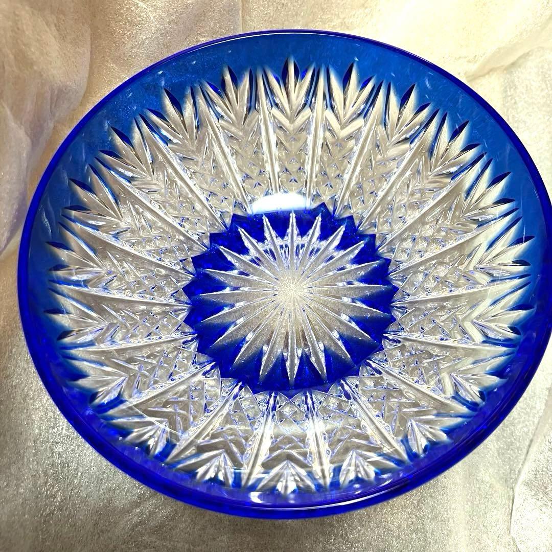 クリスタルダルク　切子　小鉢　カメイガラス