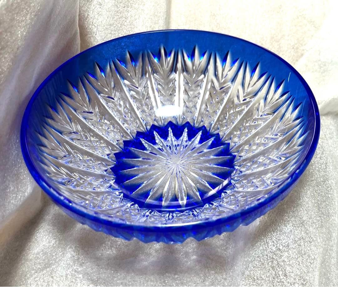 クリスタルダルク　切子　小鉢　カメイガラス