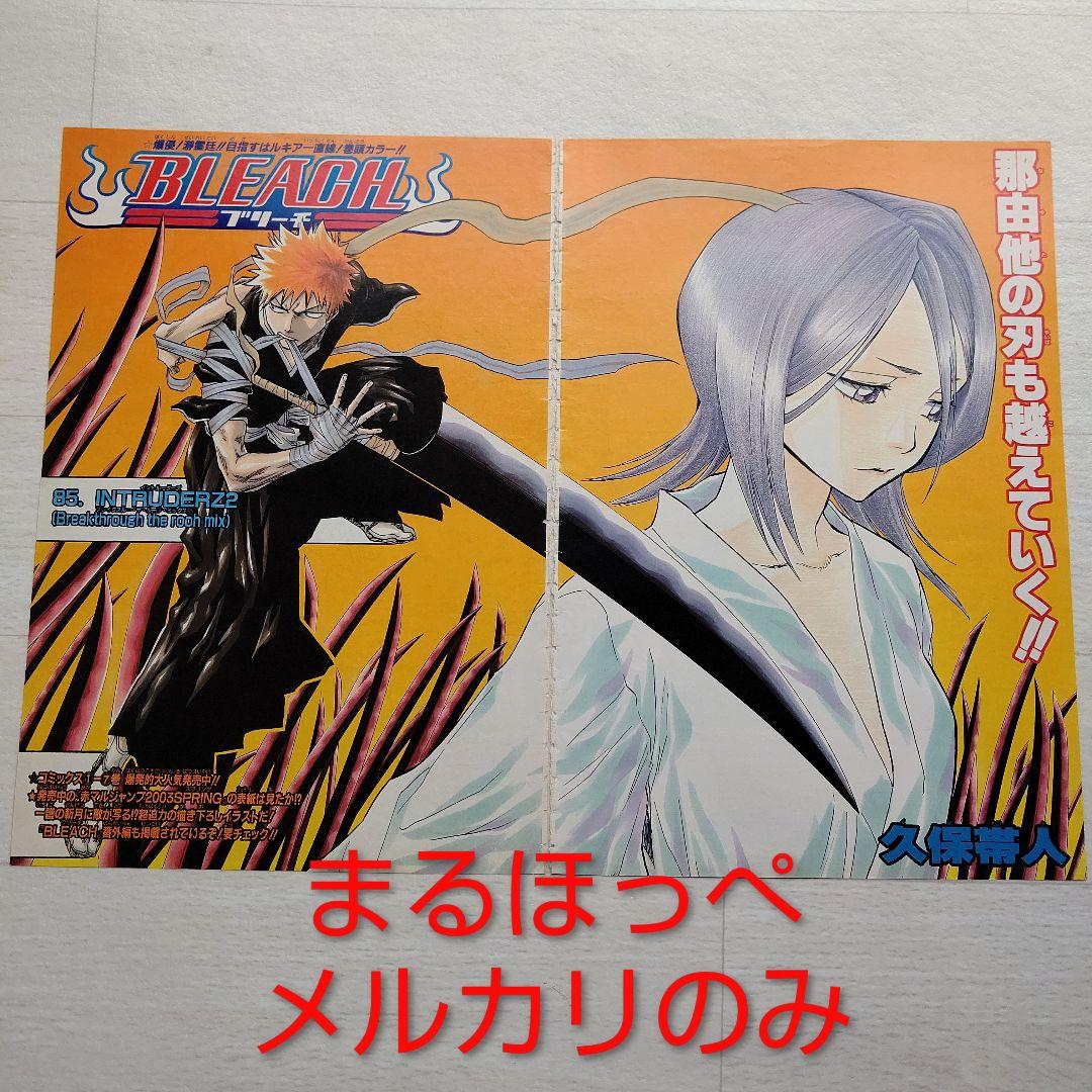 BLEACH 切り抜き 黒崎一護 朽木ルキア 久保帯人 ブリーチ 初期 扉絵