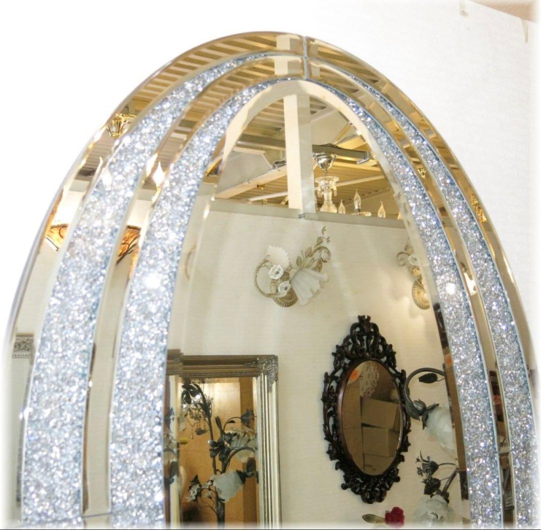 超豪華　おしゃれなデザイン アンティーク調 壁掛け鏡 姿見サイズ