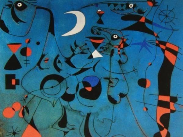 ジョアン・ミロ、PEOPLE AT NIGHT、希少画集画、新品額装付 - メルカリ