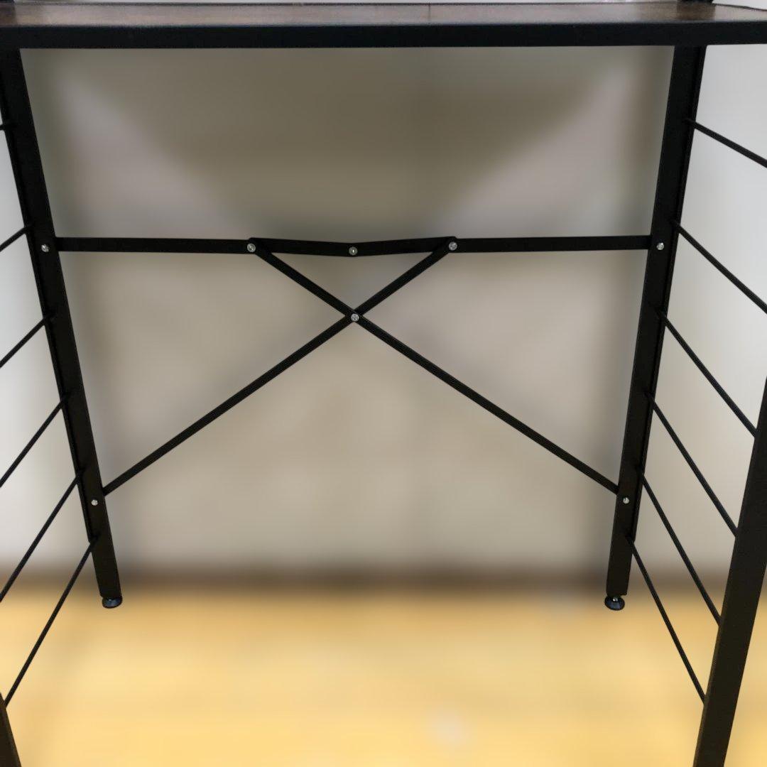 スチールラック 木目調 5段 インダストリアル オープンラック 112933-5