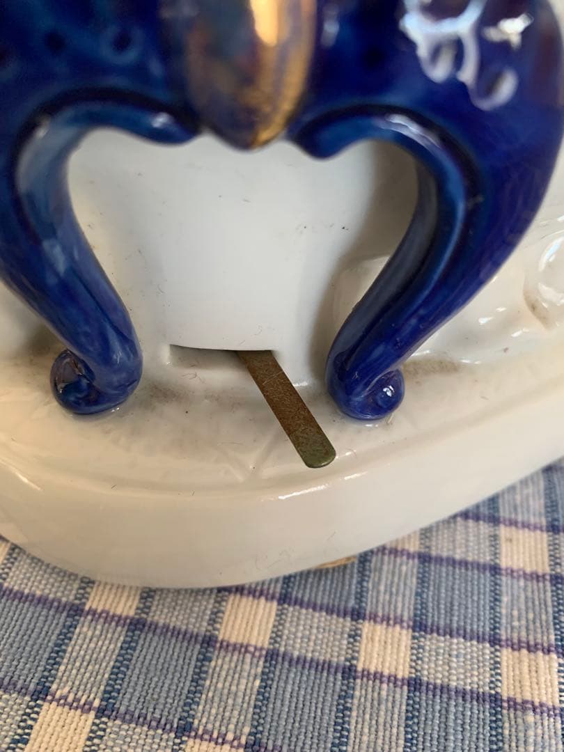 愛の讃歌 オルゴール アンティーク レトロ 陶器 フランス人形風 日本製