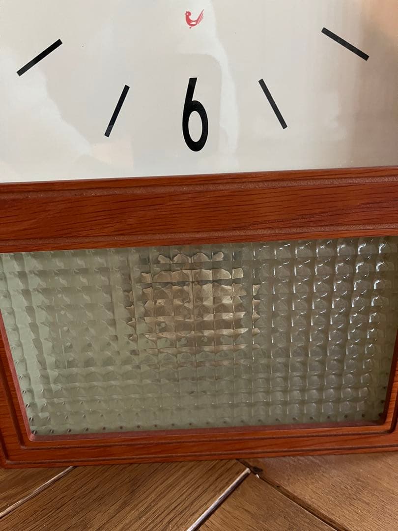 【動作良好】CHAMBRE シャンブル　壁掛け時計　 ウッドフレーム 振り子