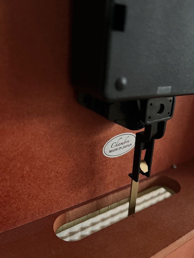 【動作良好】CHAMBRE シャンブル　壁掛け時計　 ウッドフレーム 振り子