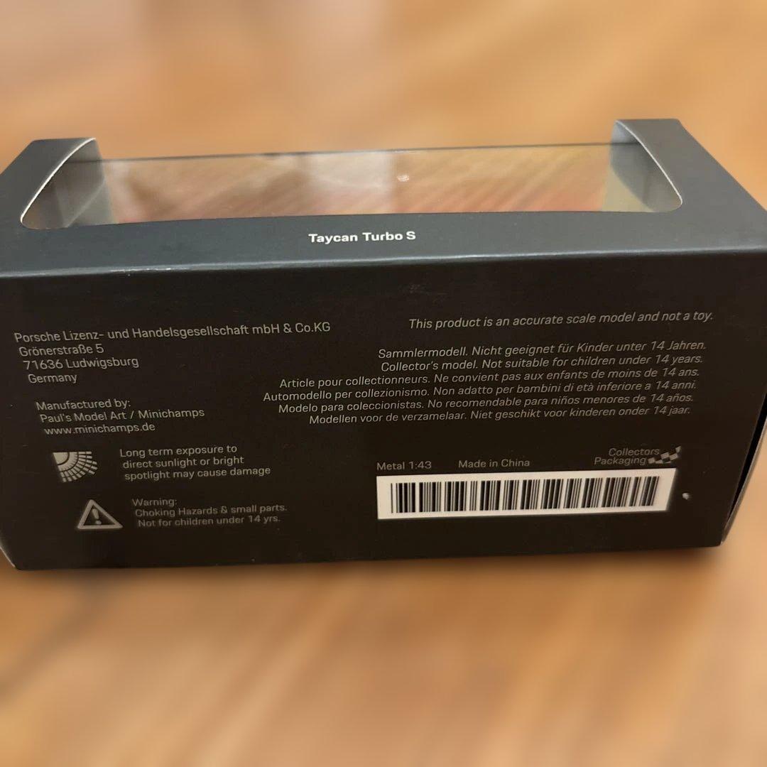 希少】ミニチャンプス 1/43 ポルシェ タイカン ターボS L-BANK別注