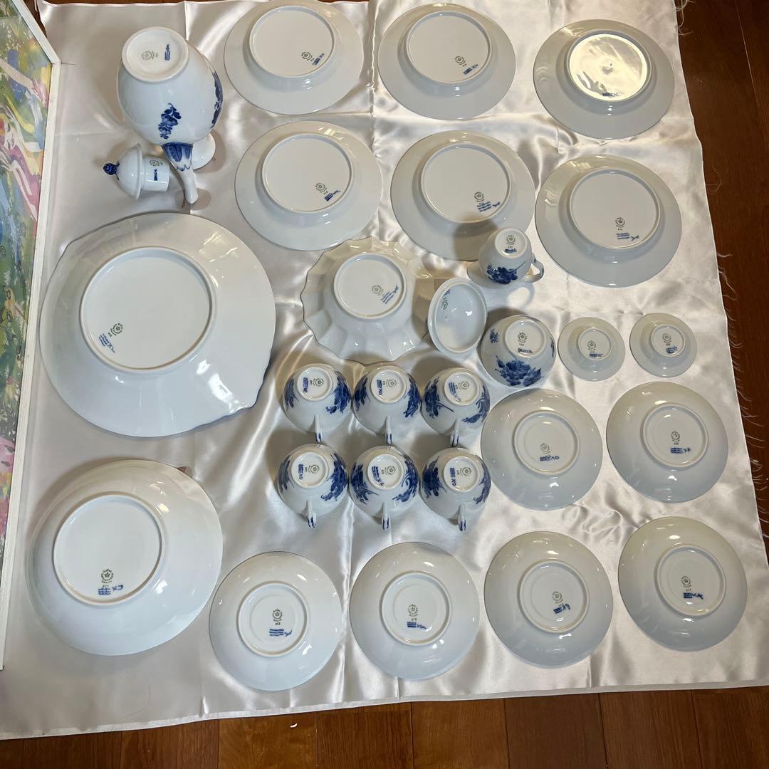☆美品☆未使用品☆ 【ロイヤルコペンハーゲン】 ブルーフラワー ☆２６点セット☆