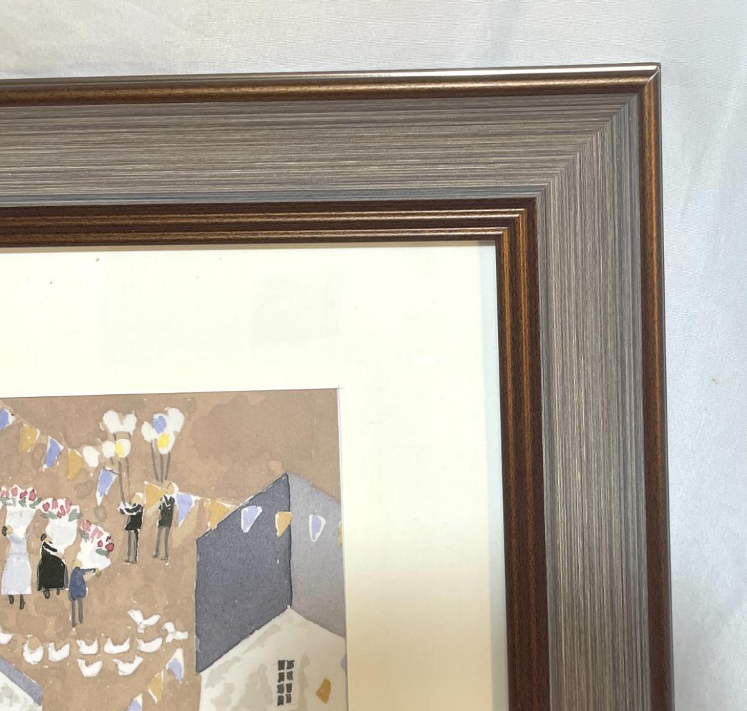 新品】安野光雅「結婚式」ポスター 複製画 額付 あんのみつまさ - メルカリ