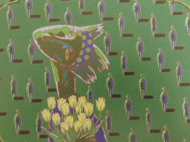 中原史雄、「東風綵景の図」、希少画集の額装画、人気作品 洋画コース