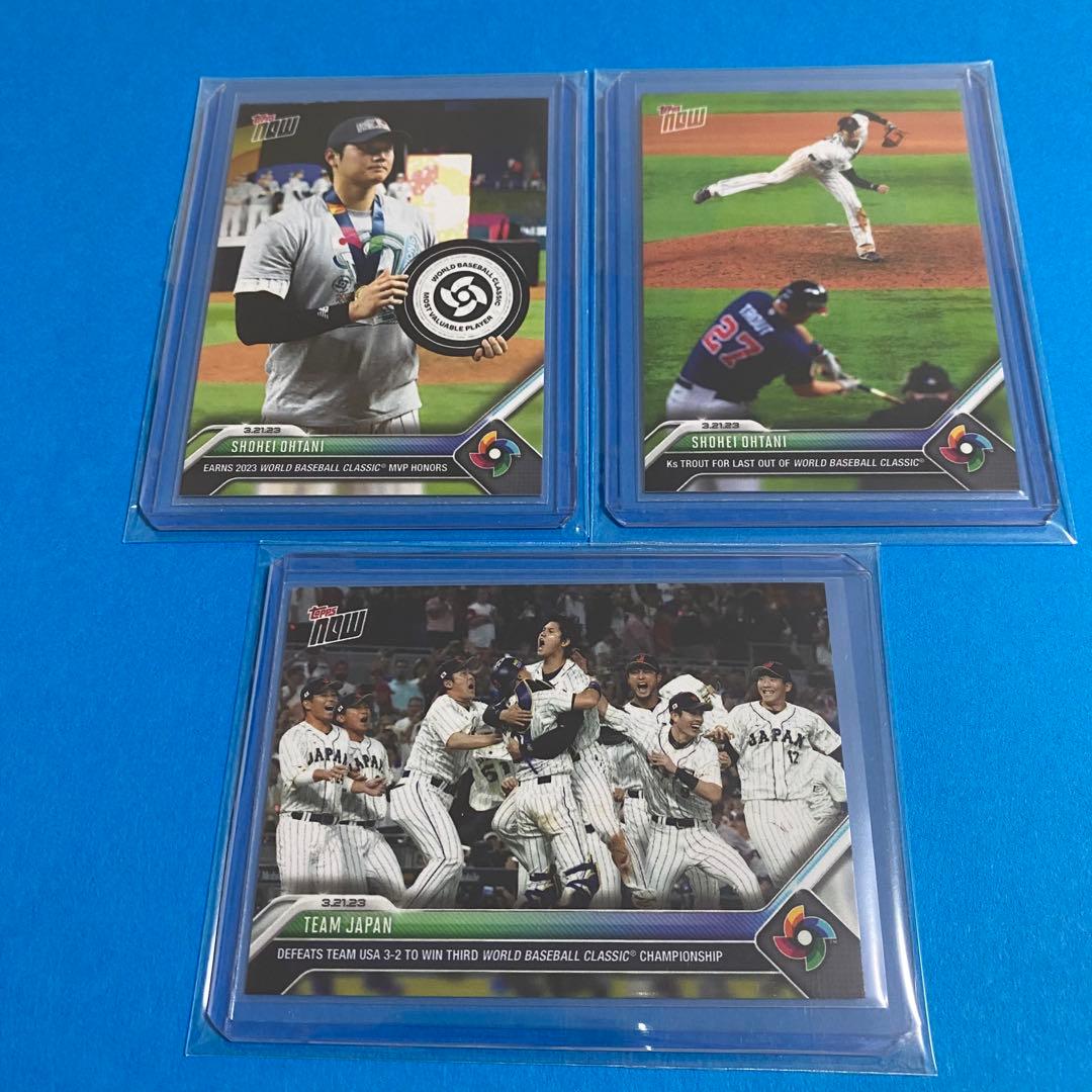 3種3枚セットtoppsnow2023wbc大谷翔平決勝戦トラウト71 - メルカリ