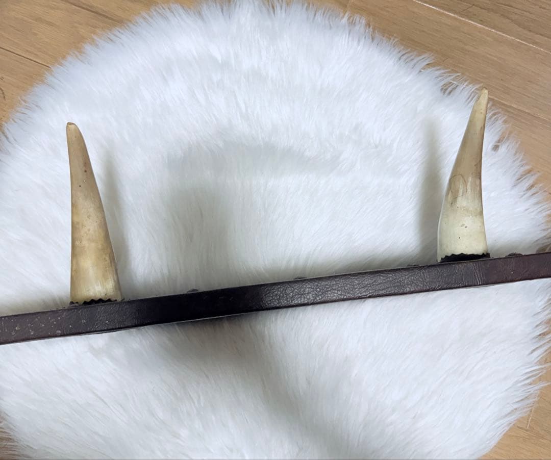 大型 ヴィンテージ ホーン壁掛け 紋章付