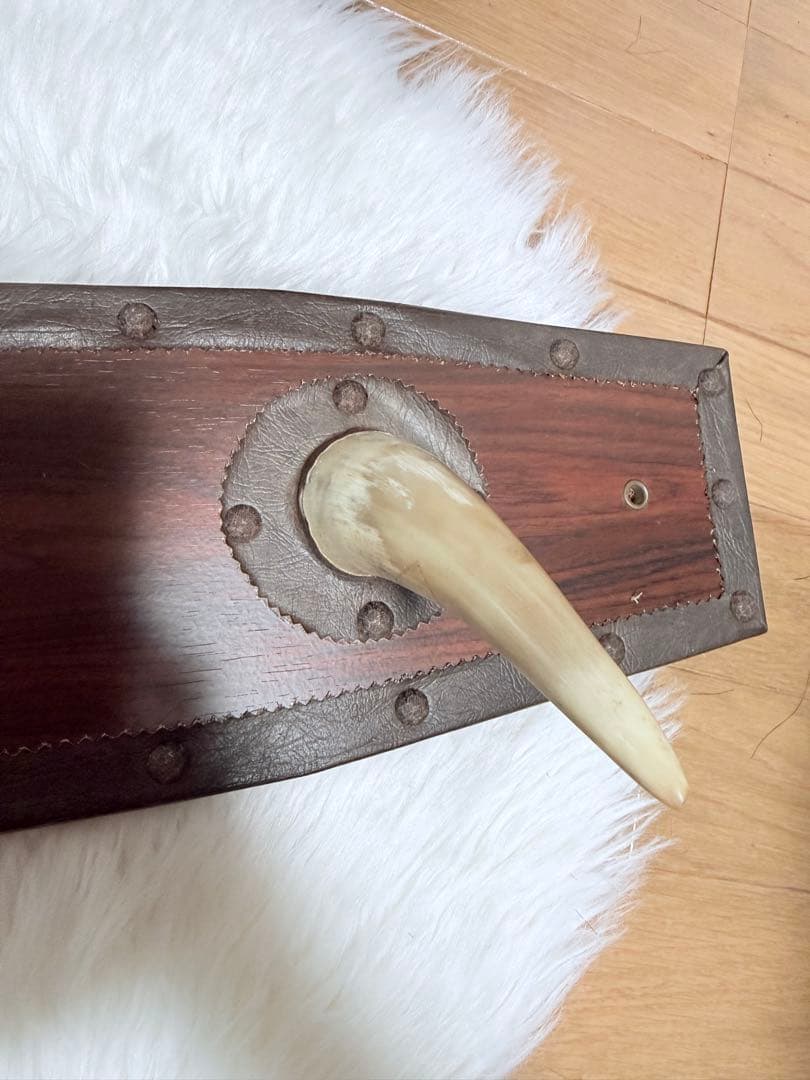 大型 ヴィンテージ ホーン壁掛け 紋章付