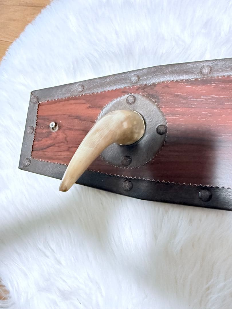 大型 ヴィンテージ ホーン壁掛け 紋章付