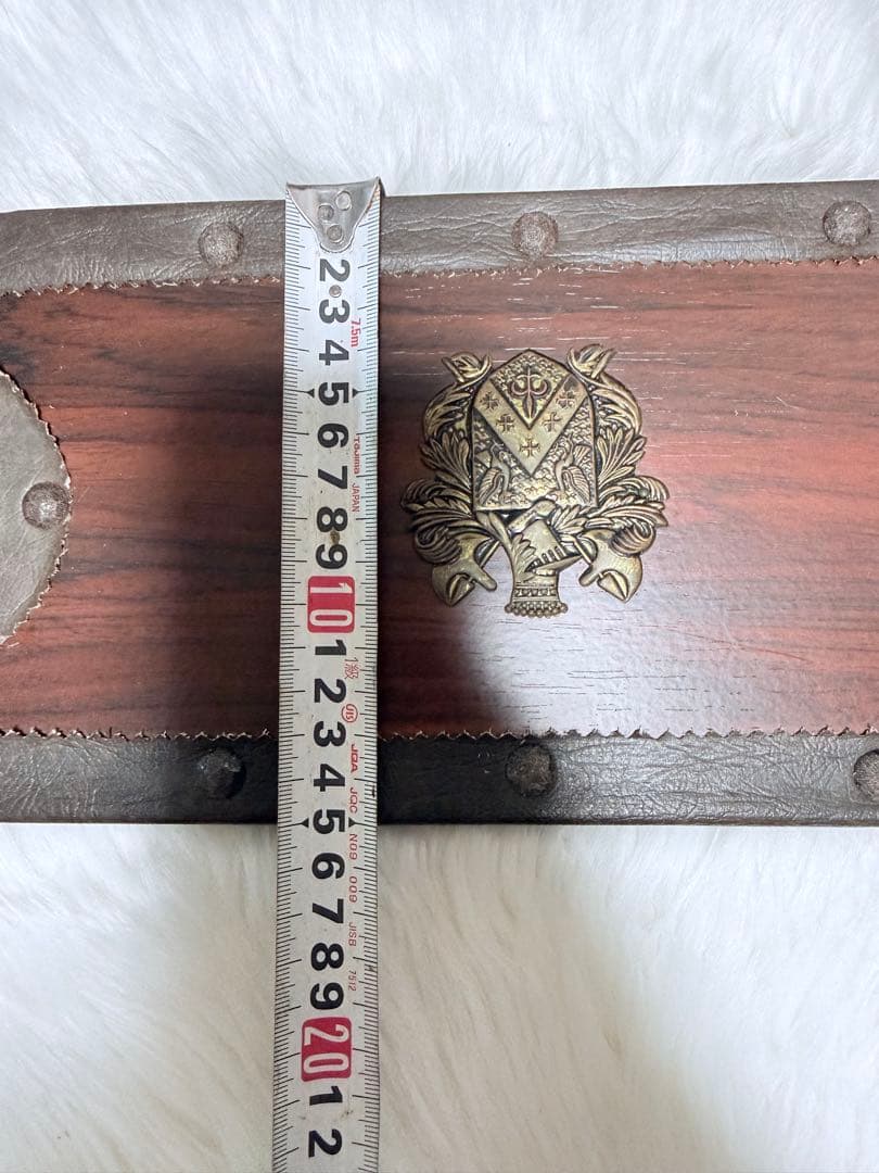 大型 ヴィンテージ ホーン壁掛け 紋章付