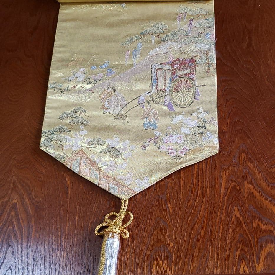 C506、値下‼️帯リメイク、インテリア、高級、豪華、テーブルセンター