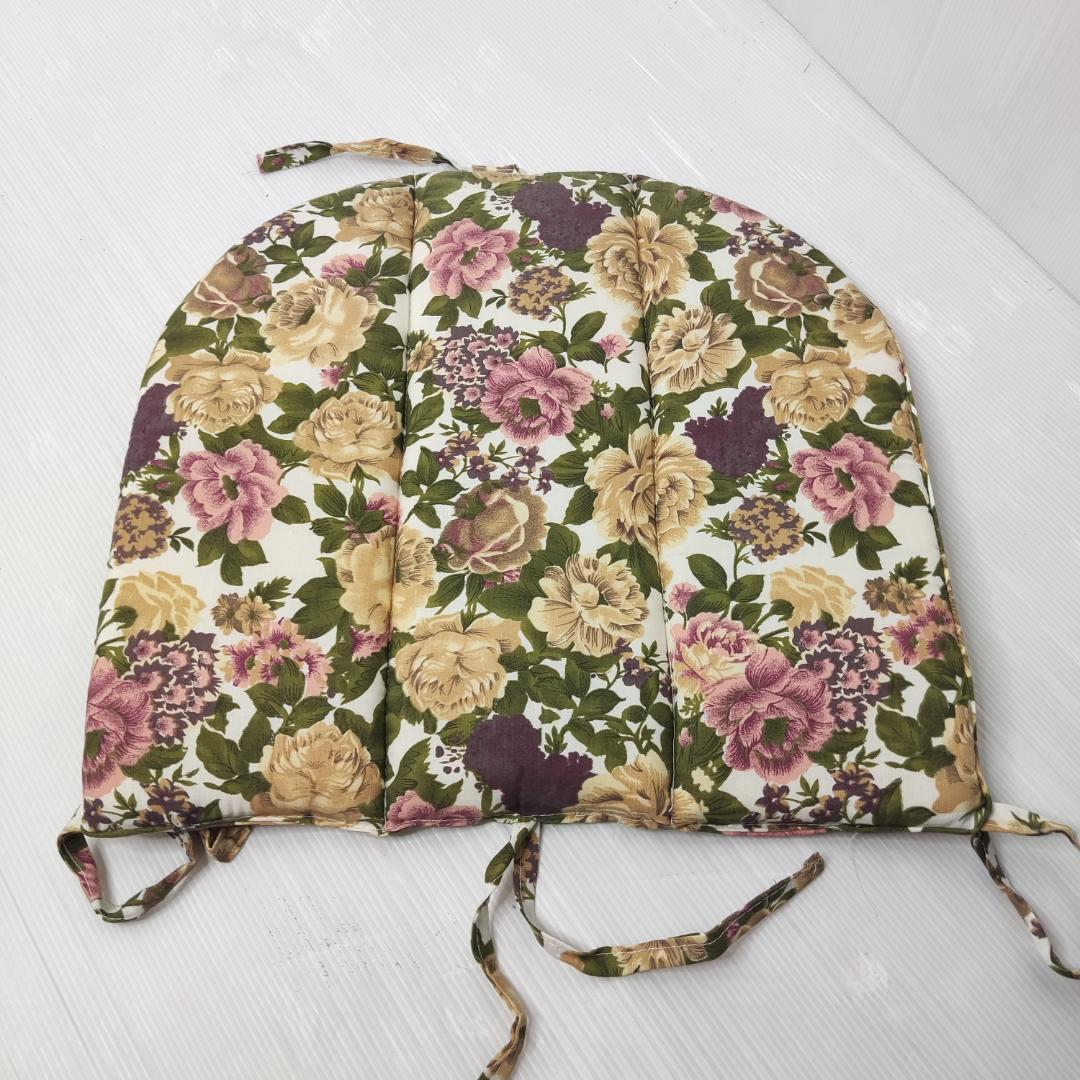 ラタン 回転座椅子 肘掛け クッション付き 椅子 チェア アンティーク　籐