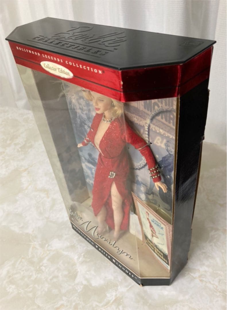 バービー マリリン カスタマイズドフェイスペイント&紳士は金髪がお好きのドレス