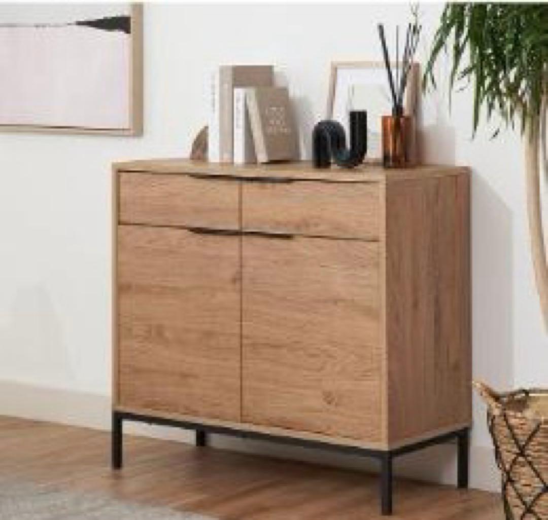 LOWYA ロウヤキャビネット リビングボード 幅90 チェスト 収納棚