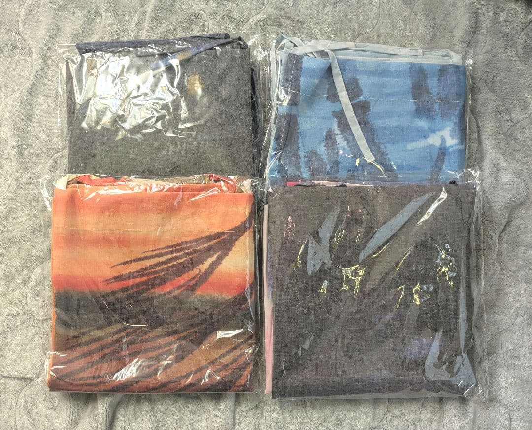 フェリシモ　枕草子いとをかしな風景をめでる 四季のカーテンクロスの会　4枚セット