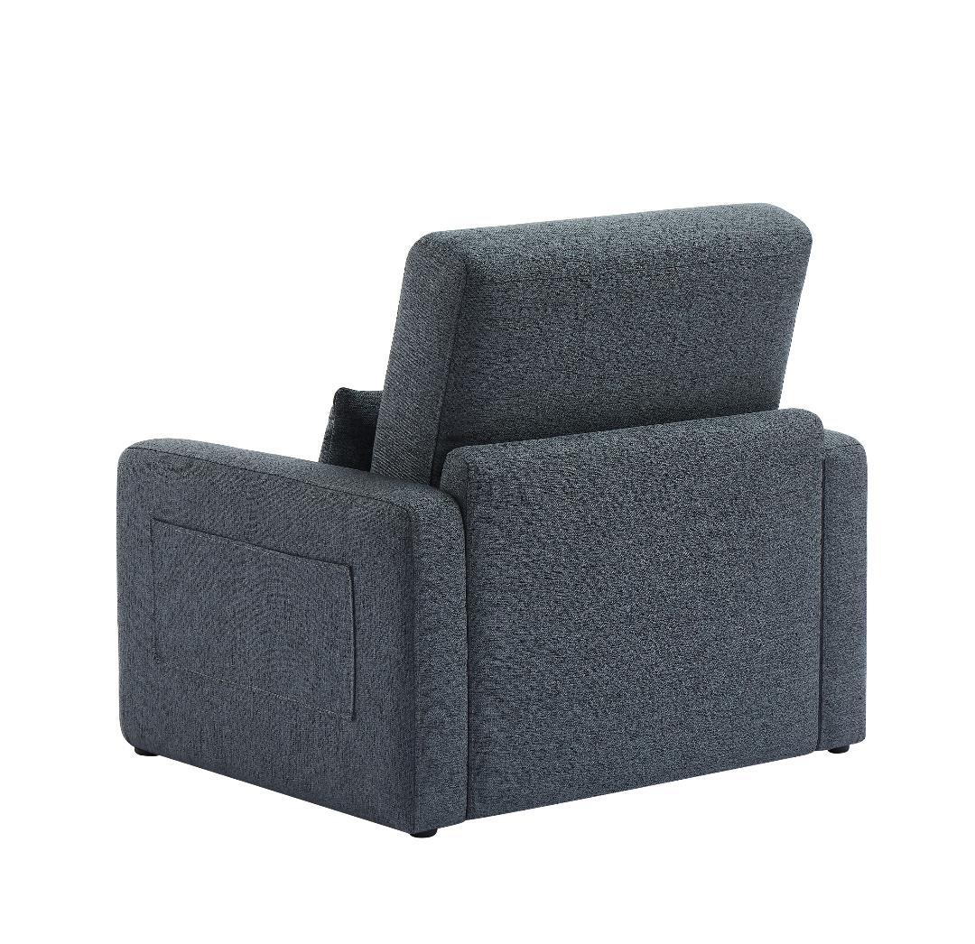 【ブルー】ソファーベッド 折りたたみベッド ローソファー シングルソファーベッド