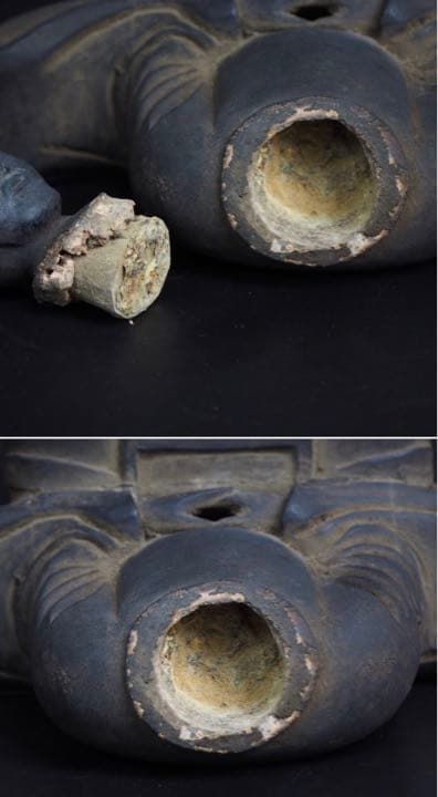 送料無料　戦国時代～安山桃山時代木造菅原道真像