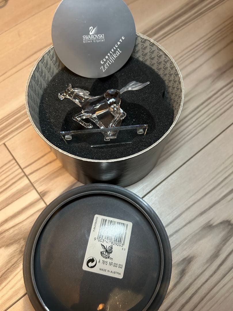 スワロフスキー 置物 馬 ホース 箱・説明書付き クリスタル