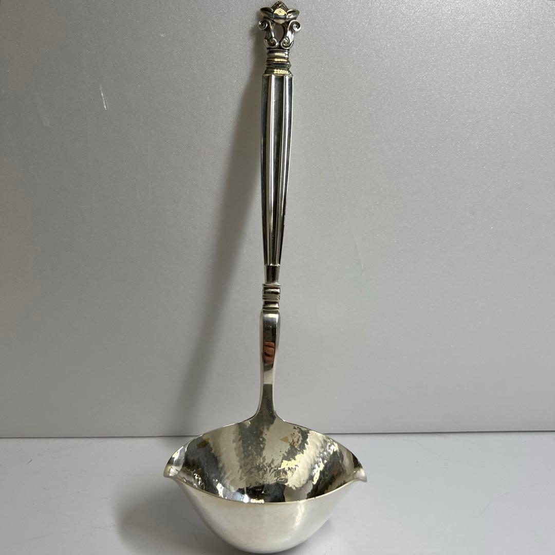 ジョージジェンセン　エコーンsterling925 グレービーレードル　135g