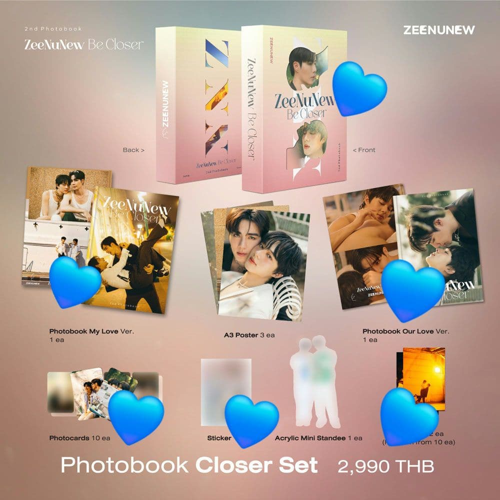 ZeeNunew 2nd photobook Be Closer 写真集