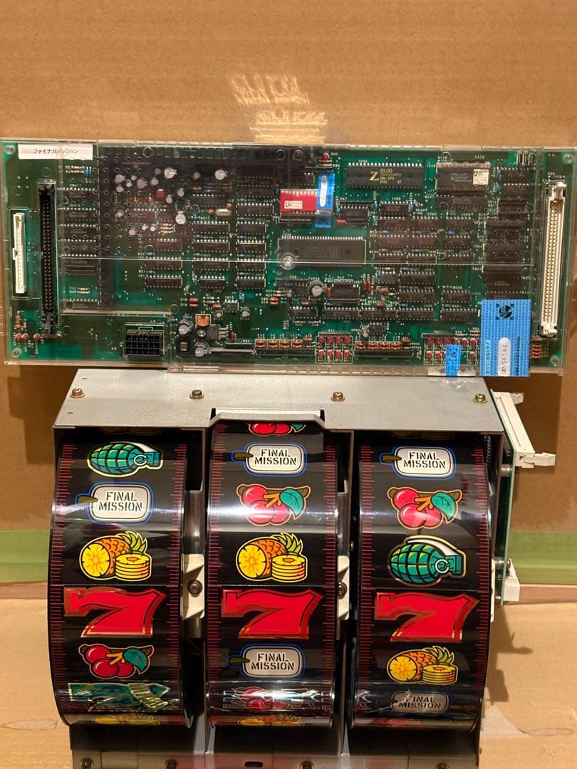 パチスロ 4号機アルゼ ファイナルミッション 基板リールパネル 載せ替えユニット
