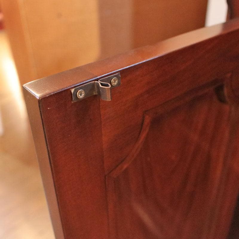 ローキャビネット マホガニー 幅135cm 引出 収納 棚 605-269