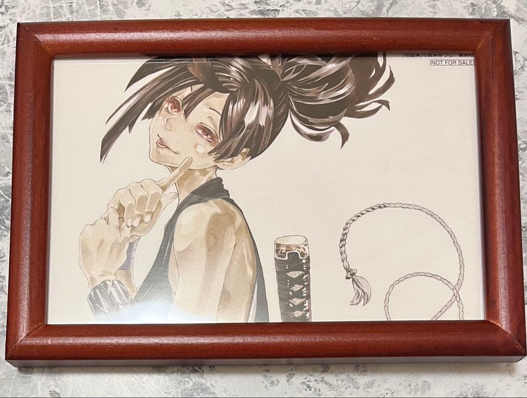 地獄楽 世界500名限定 オリジナル ポストカード 懸賞品 特典 杠 額装品