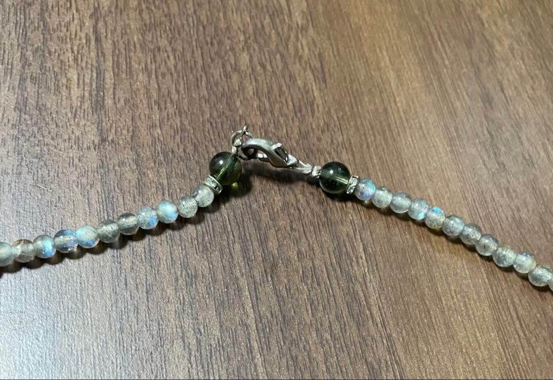 パワーストーンペンダントネックレス モルダバイト、ギベオン、リビアングラス等