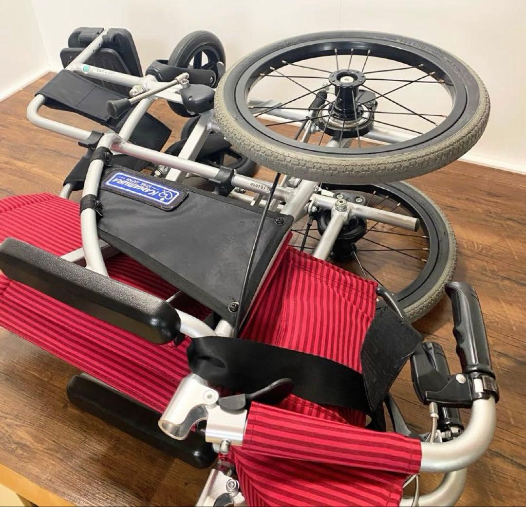 ◇アルミ介助用車椅子 BML16-40SB カワムラサイクル 軽量 コンパクト