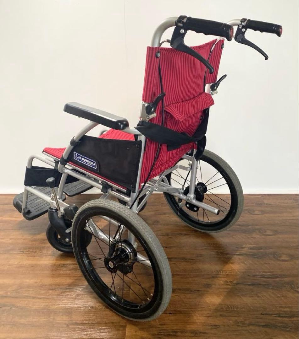 ◇アルミ介助用車椅子 BML16-40SB カワムラサイクル 軽量 コンパクト