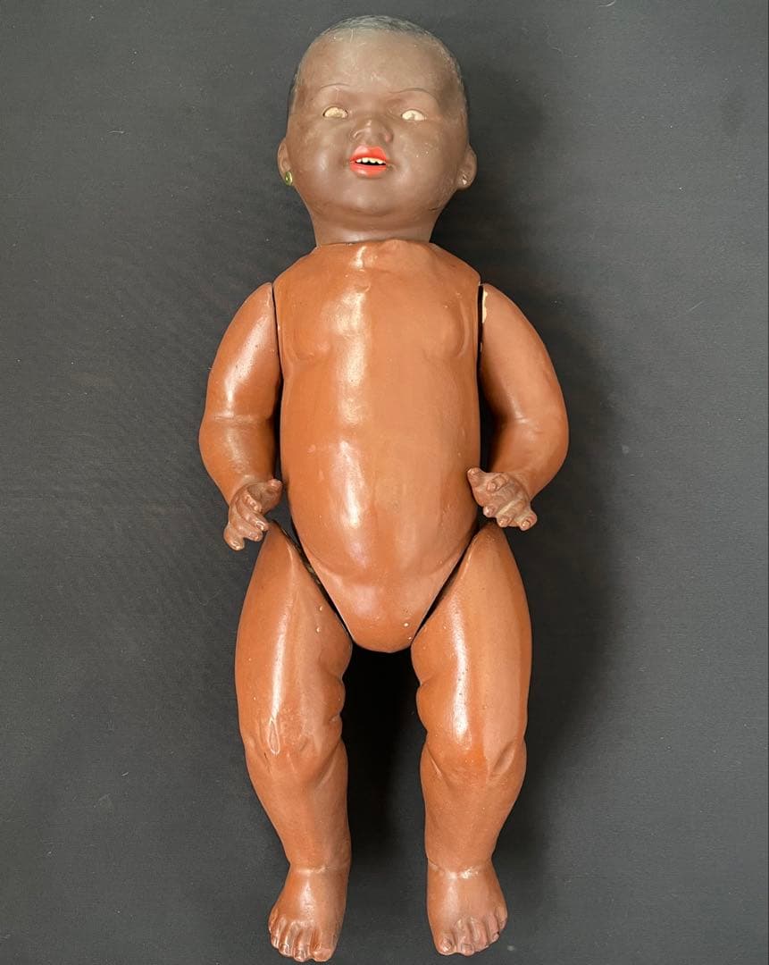 アンティークAMアーモンド・マルセル褐色肌ビスクベビービスクドール