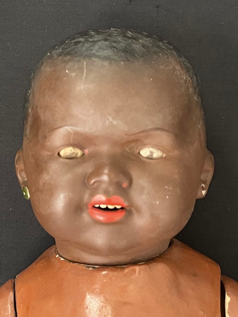 アンティークAMアーモンド・マルセル褐色肌ビスクベビービスクドール