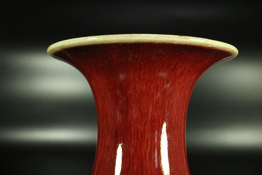 中国美術 釉裏紅 瓶 美品(K-HA504) - メルカリ