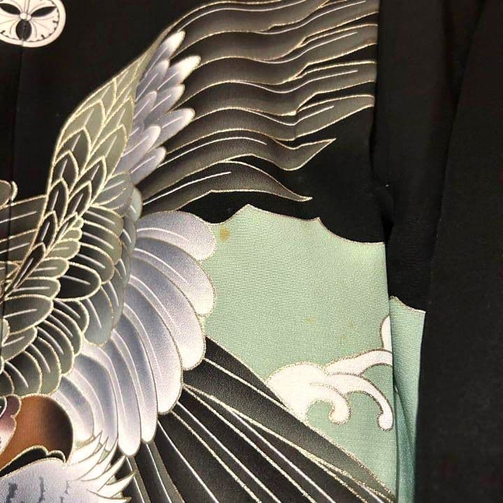 【七五三五歳男の子】正絹羽織袴セットクリーニング済み