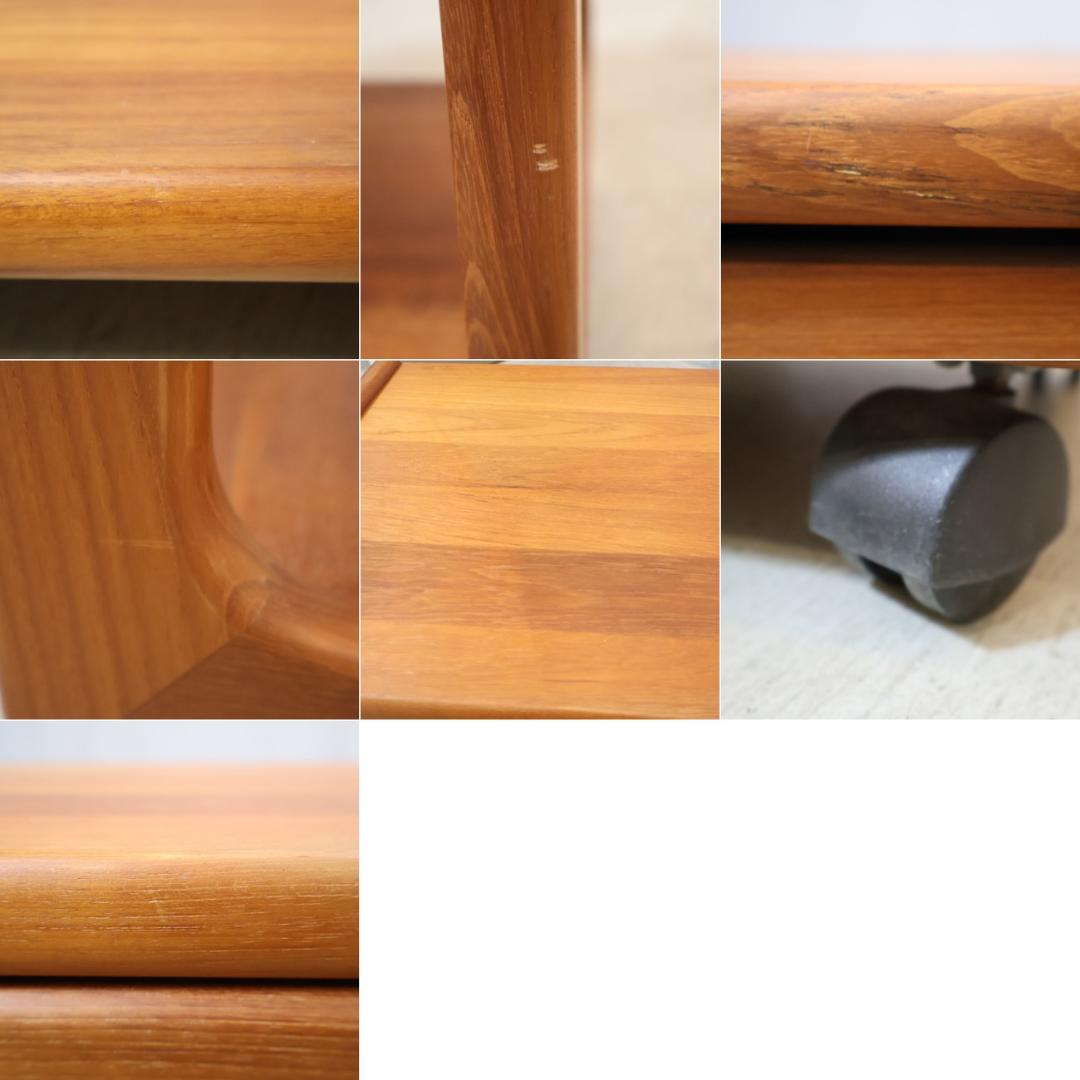 サリンモブラー ドロワーワゴン チーク材 サイドテーブル ヴィンテージ 北欧家具